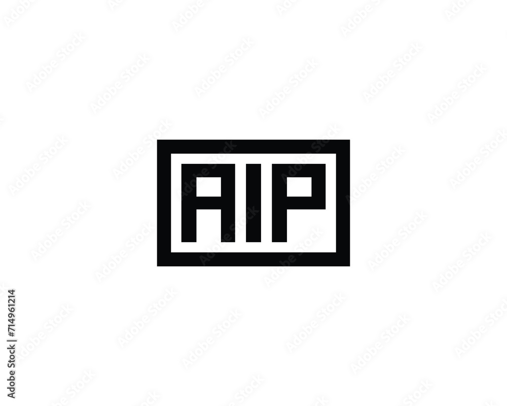 AIP logo design vector template AIP logo design vector template