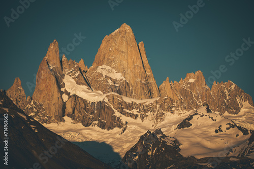 Monte Fitz Roy also known as Cerro Chaltén, Cerro Fitz Roy, or simply Mount Fitz Roy is a mountain in Patagonia, on the border between Argentina and Chile