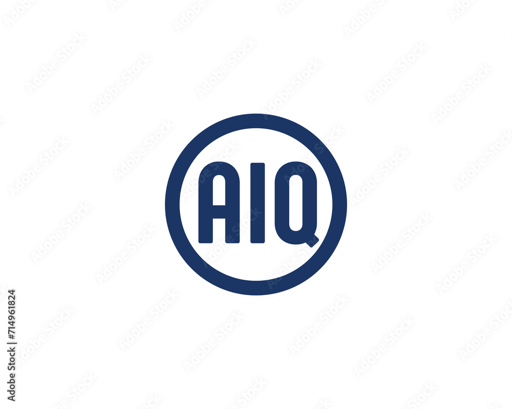 AIQ Logo design vector template AIQ Logo design vector template