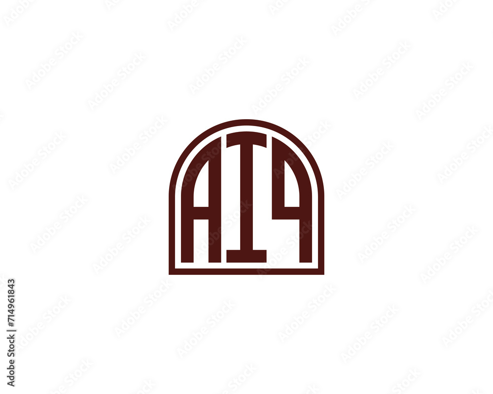AIQ Logo design vector template AIQ Logo design vector template