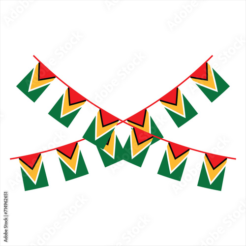 Guyana Element Independence Day Illustration Design Vector © Yeay Dsgn