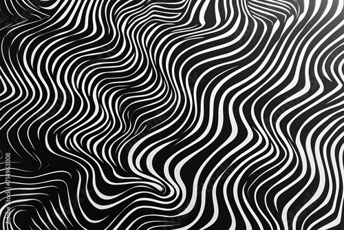 A minimalist  black and white pattern of repeating lines.