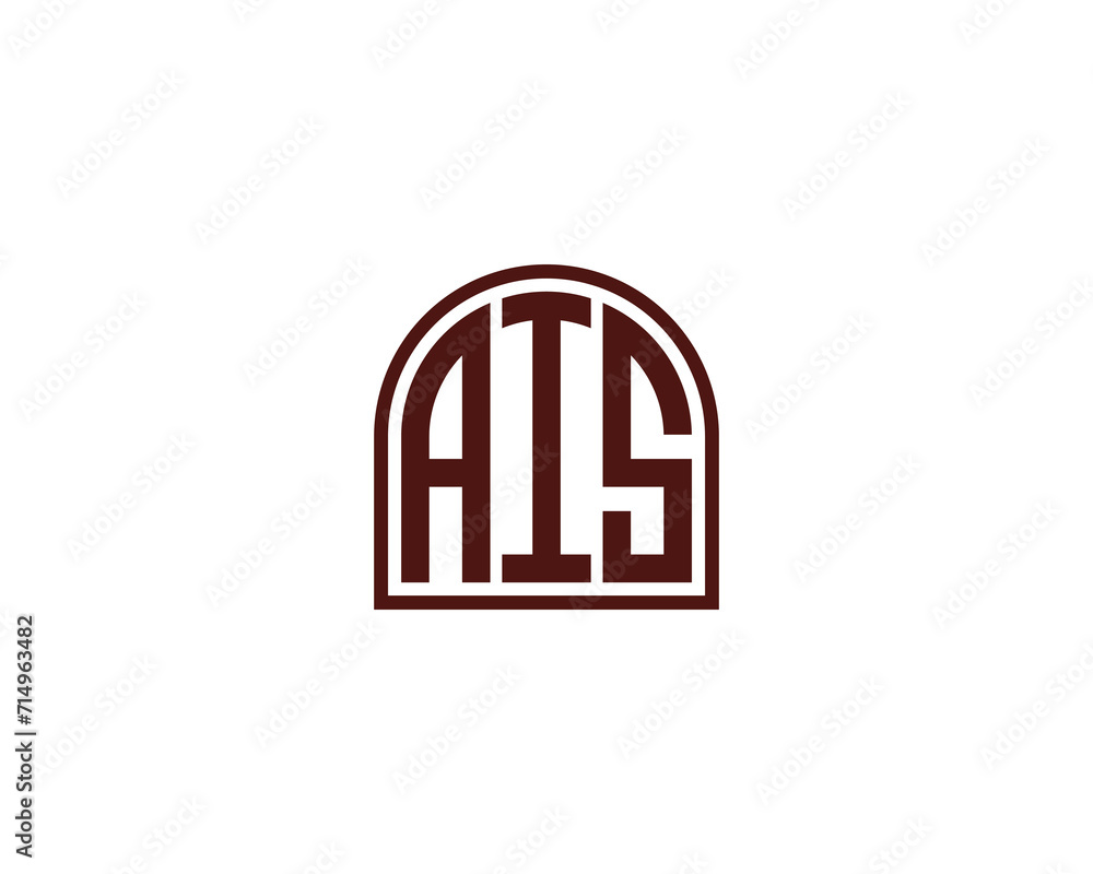 AIS Logo design vector template