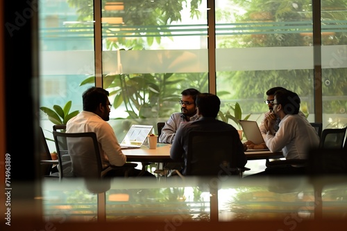 Indian Corporate Executive Leading Meeting