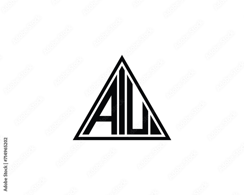 AIU Logo design vector template AIU Logo design vector template