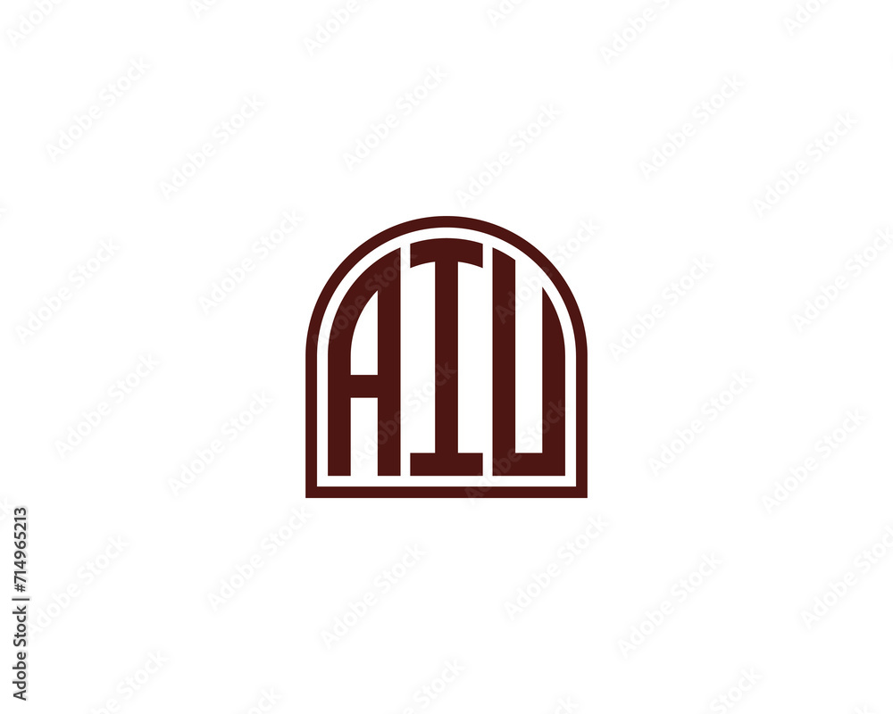 Fototapeta premium AIU Logo design vector template