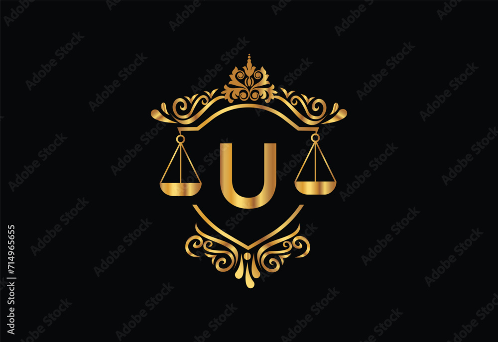 Low firm logo with latter U vector template, Justice logo, Equality, judgement logo vector illustration Low firm logo with latter U vector template, Justice logo, Equality, judgement logo vector illustration