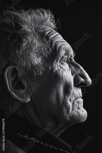 Time-Tested Dignity: Emotional Portrait of an Elderly Man