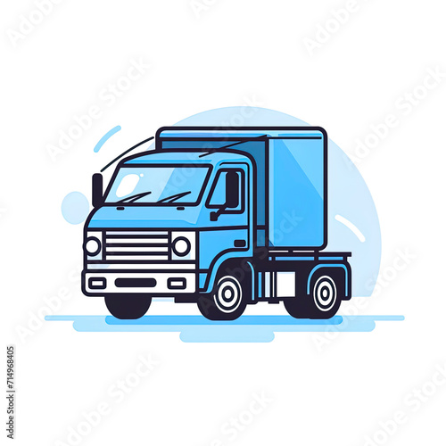 Obraz na płótnie Truck icon. Delivery truck. Delivery service concept. Transport company logo. Logistics company icon. Logistics truck. w salonie