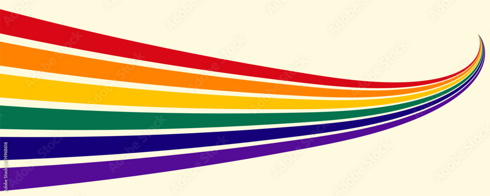 Rainbow wave in the colors of the LGBT community. Modern minimalist boho style. Samples of pride. LGBT flag wave. Rainbow. Vector illustration. Rainbow wave in the colors of the LGBT community. Modern minimalist boho style. Samples of pride. LGBT flag wave. Rainbow. Vector illustration.