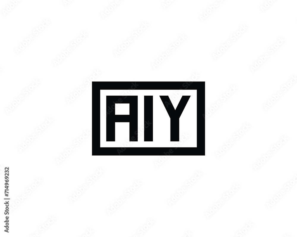 AIY Logo design vector template AIY Logo design vector template