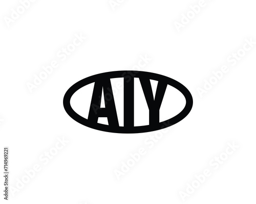 AIY Logo design vector template photo