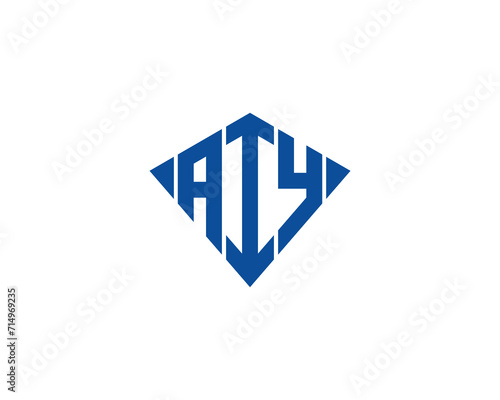 AIY Logo design vector template photo