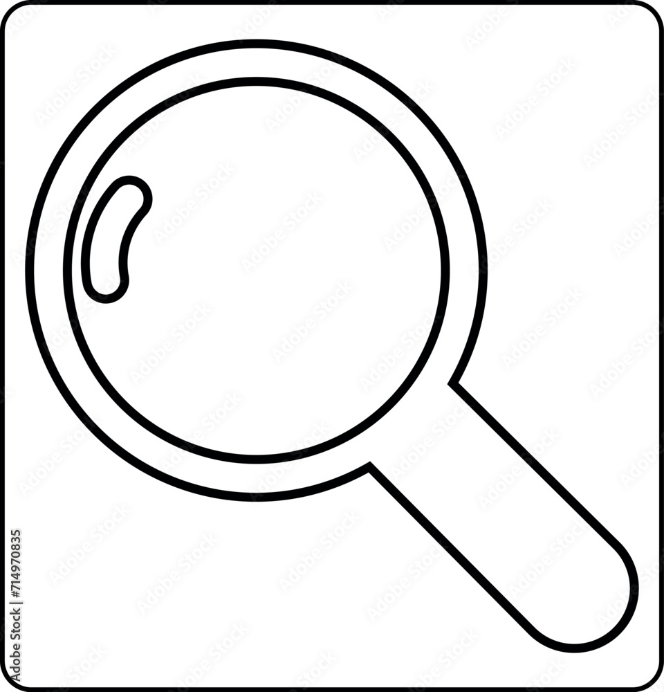 Magnifying glass icon design decoration Magnifying glass icon design decoration