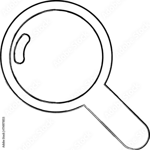Magnifying glass icon design decoration