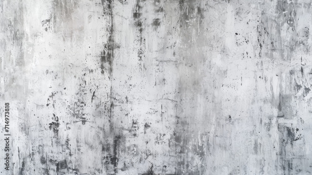 Textured gray concrete wall with distressed white paint and black marks Textured gray concrete wall with distressed white paint and black marks