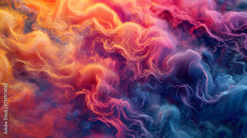 Abstract wave of colorful wool background