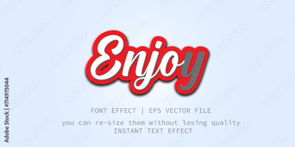 3D Editable Text Effect