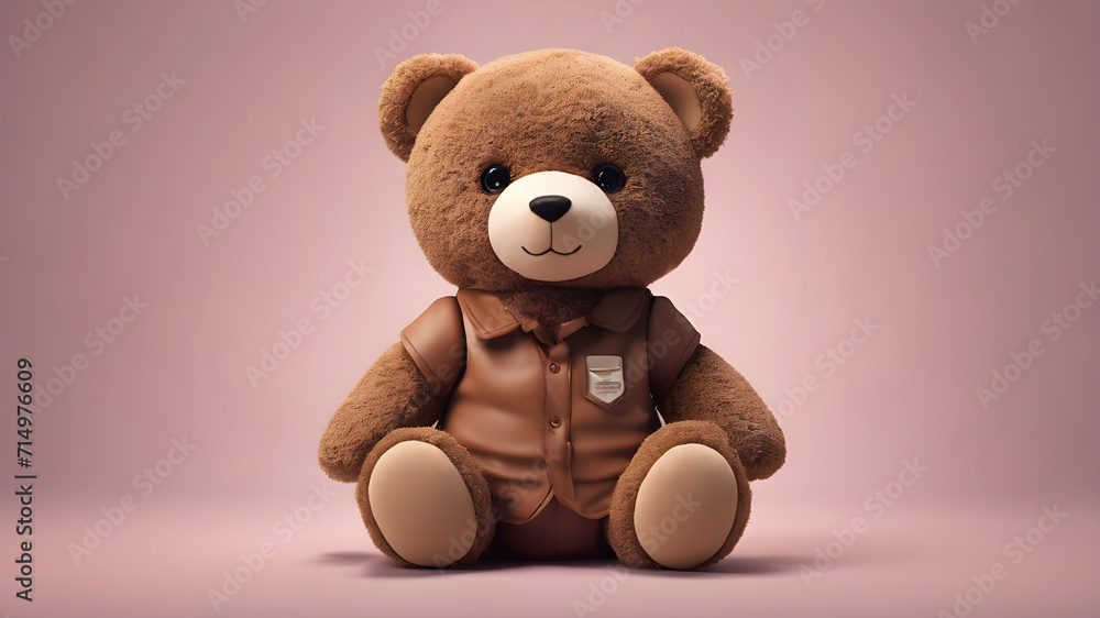 Fototapeta premium lovable and fluffy fur teddy bear