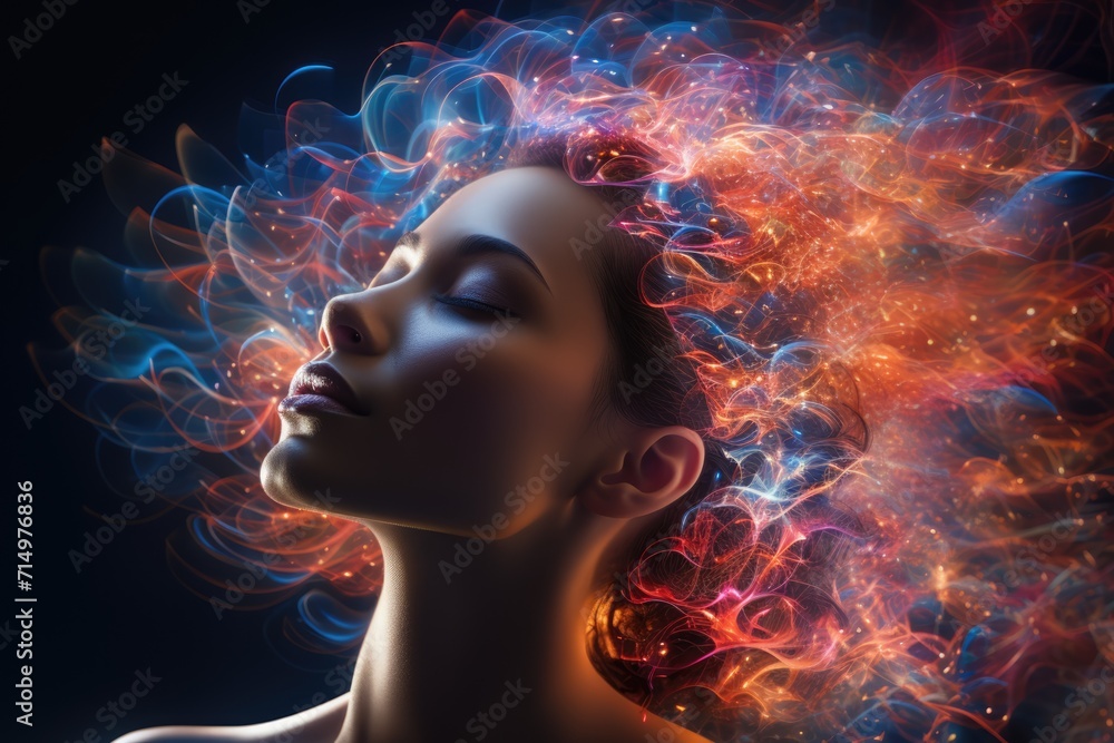illuminated thought waves emanating from a person's head, conveying the concept of cognitive clarity and enhanced mental function
illuminated thought waves emanating from a person's head, conveying the concept of cognitive clarity and enhanced mental function
