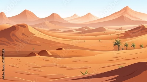 view of desert background illustration