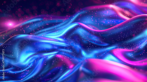 Abstract Glow Liquid Background Design Perfect For Futuristic Theme