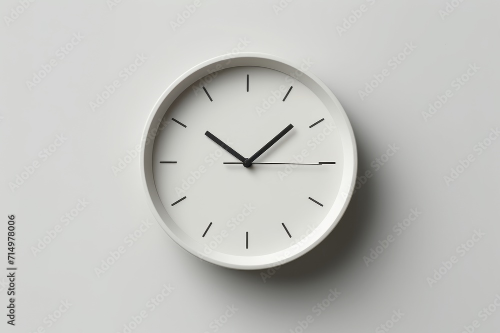 Minimalistic Wall Clock Displaying Ten Past Ten Minimalistic Wall Clock Displaying Ten Past Ten
