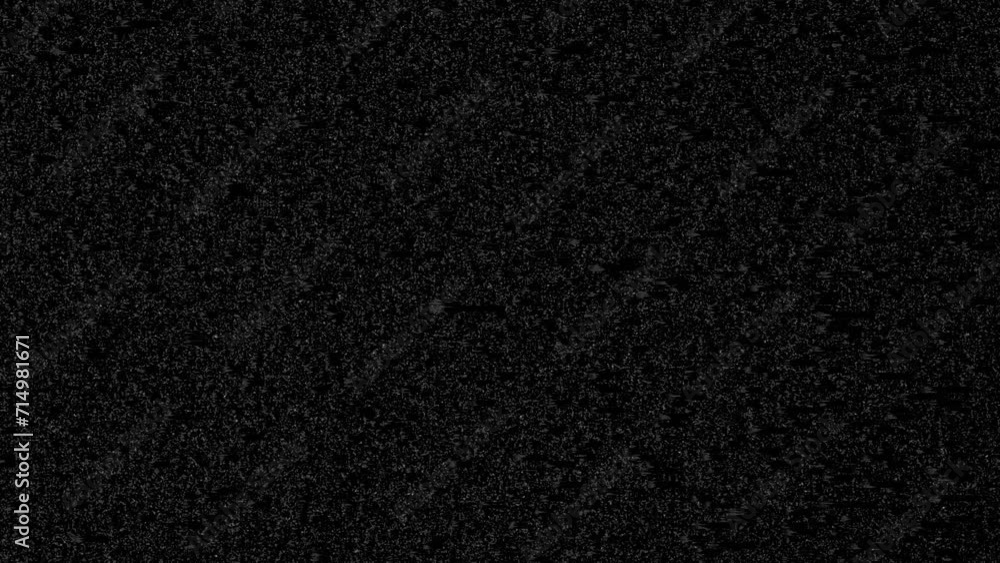 Horizontal distortion of broken video image on black background, VHS ...