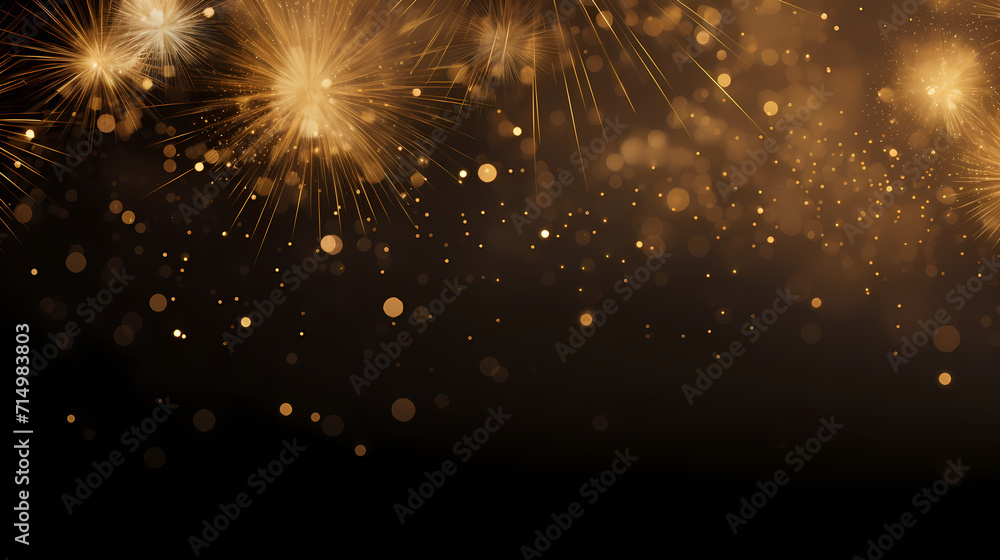 Obraz premium Fireworks background for celebration, holiday celebration concept