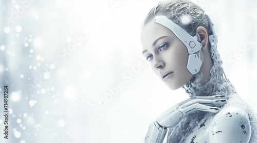 The concept of a humanoid robot technological era.