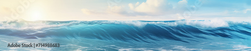 Abstract background with sea wave  web site header or footer template