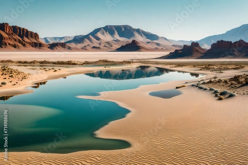 lakes can exist in deserts is through underground water sources