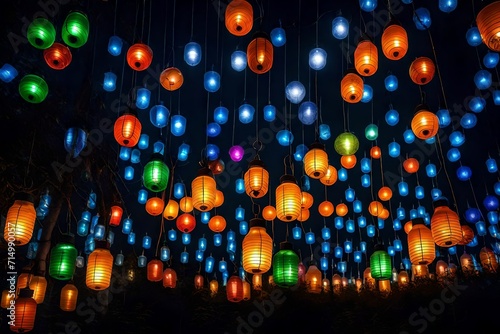 lanterns made of plastic bottles