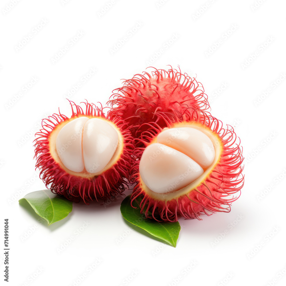 Rambutan (lychee) fruits. 