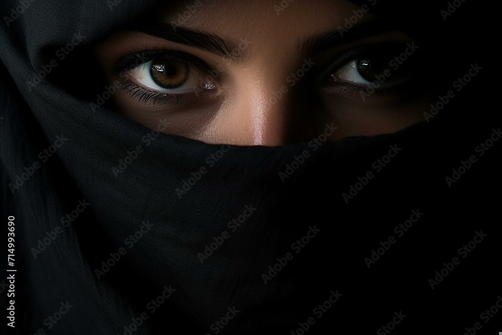 Intense Gaze Emerging from the Shadows Intense Gaze Emerging from the Shadows