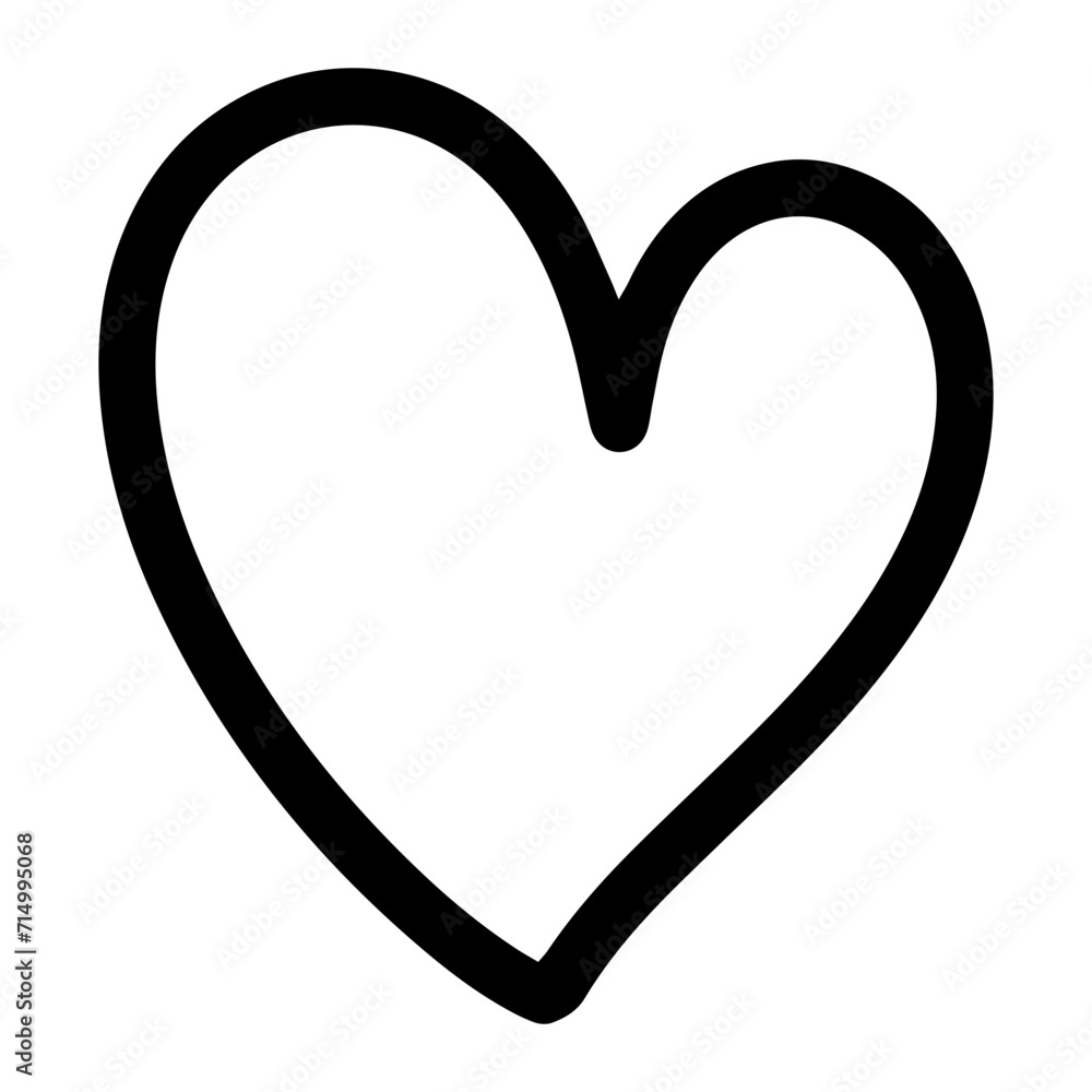 Doodle Heart line elements hand drawn Doodle Heart line elements hand drawn