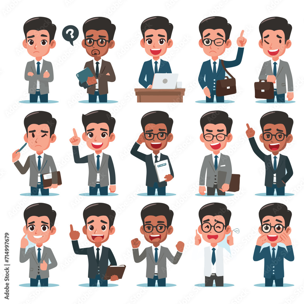 office worker character team staff management business cartoon people office worker character team staff management business cartoon people