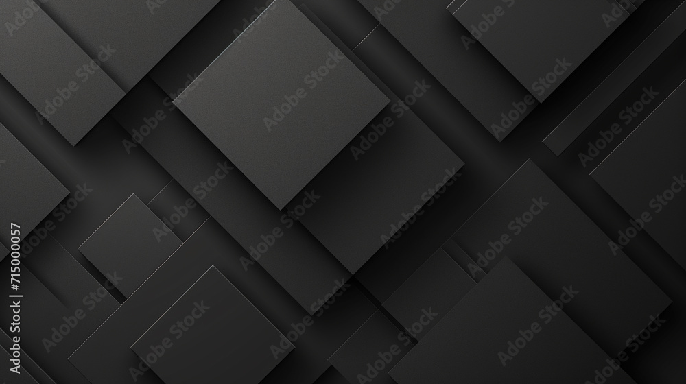 Black and Gray abstract background vector presentation design. PowerPoint and Business background. - obrazy, fototapety, plakaty 