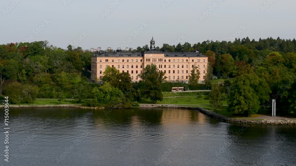 STOCKHOLM, SWEDEN - SEP 27th, 2023: Campus Manila on the shores of Stockholm, Sweden STOCKHOLM, SWEDEN - SEP 27th, 2023: Campus Manila on the shores of Stockholm, Sweden