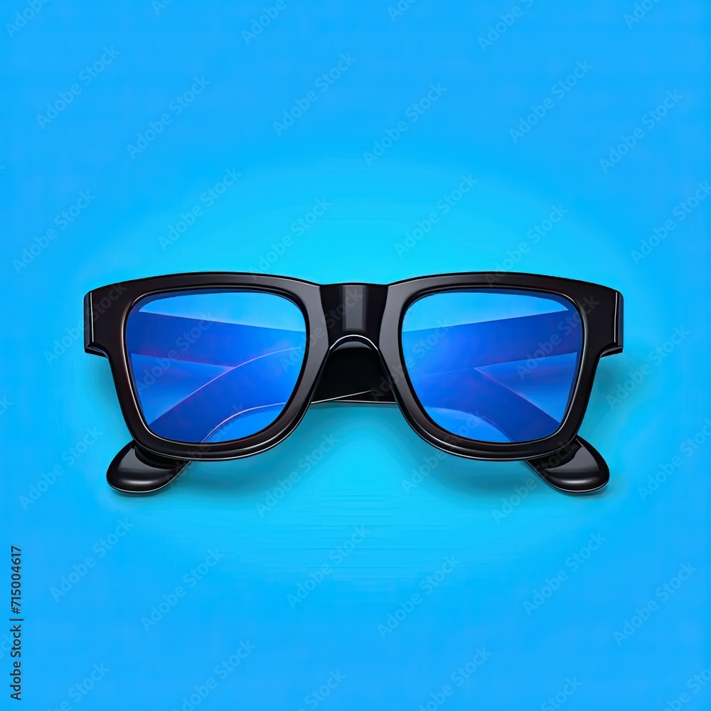 sunglasses on blue background sunglasses on blue background