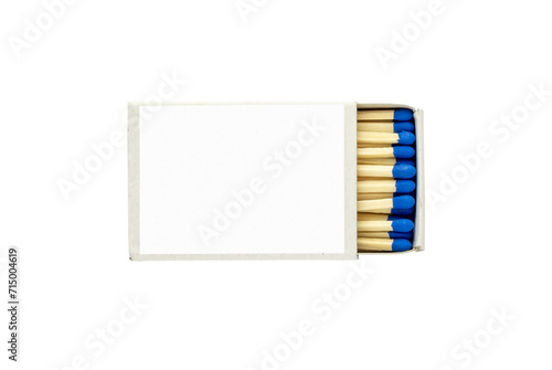 Matchbox isolated with blank label for text or image