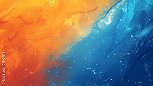 bright orange and blue banner background. PowerPoint and Business background.