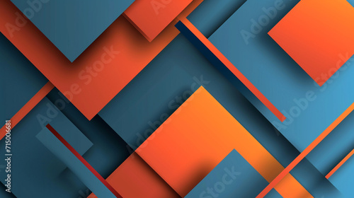 bright orange and blue abstract background vector presentation design. PowerPoint and Business background.