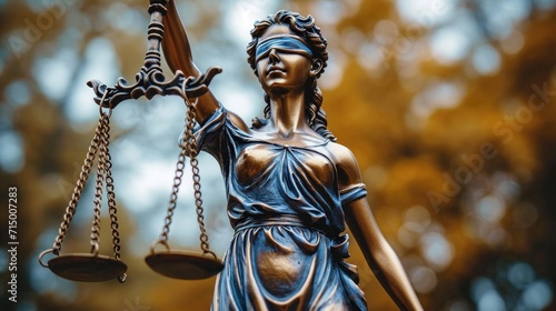 A statue of lady justice holding a scale and sword