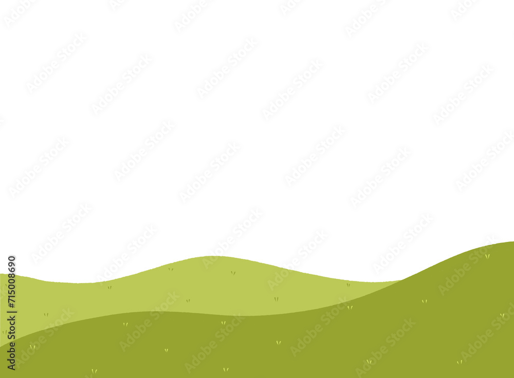 Nature green field. spring lawn hill, green grass fields landscape illustration. Field grass Nature green field. spring lawn hill, green grass fields landscape illustration. Field grass