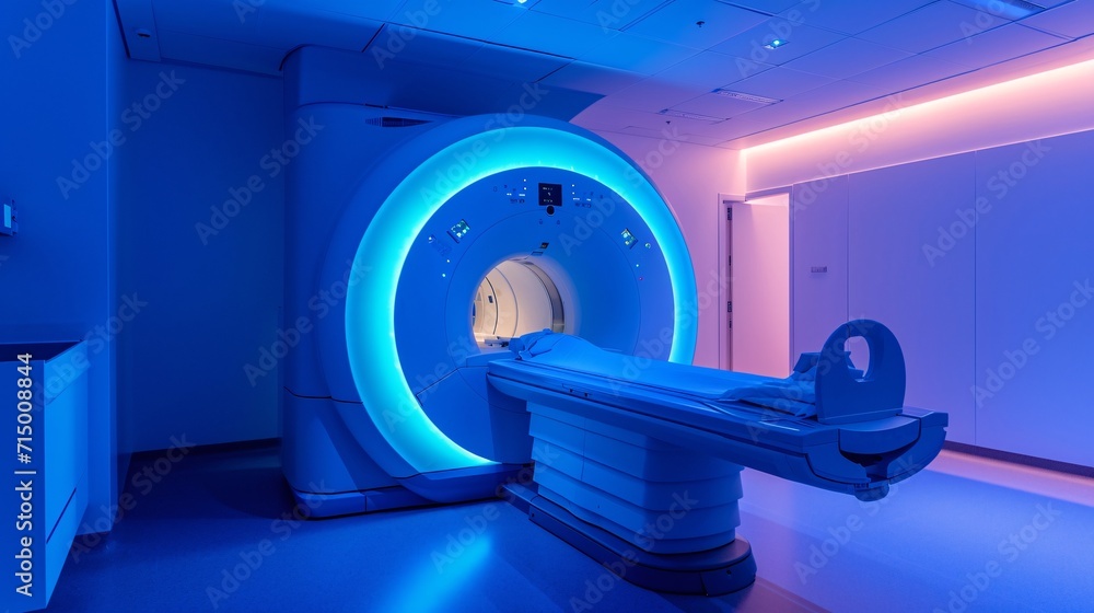 A MRI machine with a patient inside Generative AI A MRI machine with a patient inside Generative AI