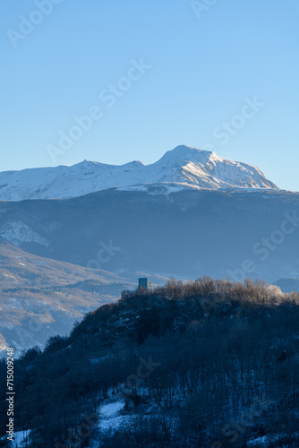 Obraz na płótnie Veduta del Monte Cusna, Appennino Reggiano w salonie