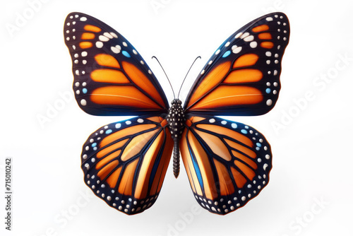 Viceroy Butterfly isolated on solid white background. ai generative