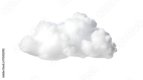 png of white soft fluffy cloud on neat white background photo