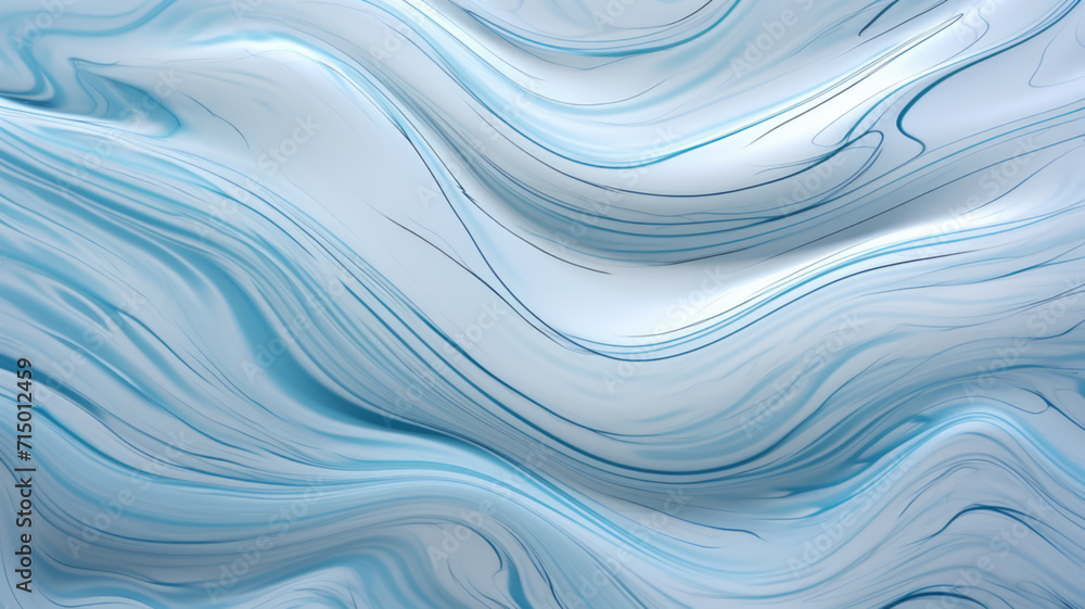 Luxury abstract dynamic smooth waves in shades of blue. Trendy blue and white abstract background and wallpaper. Can be used for many themes. Movement composition for yours header, design, poster.